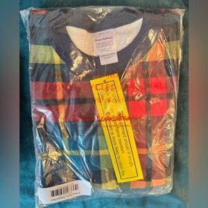 Hannah Andersson Rainbow Plaid Long John PJs (size 8 - 130 cm)